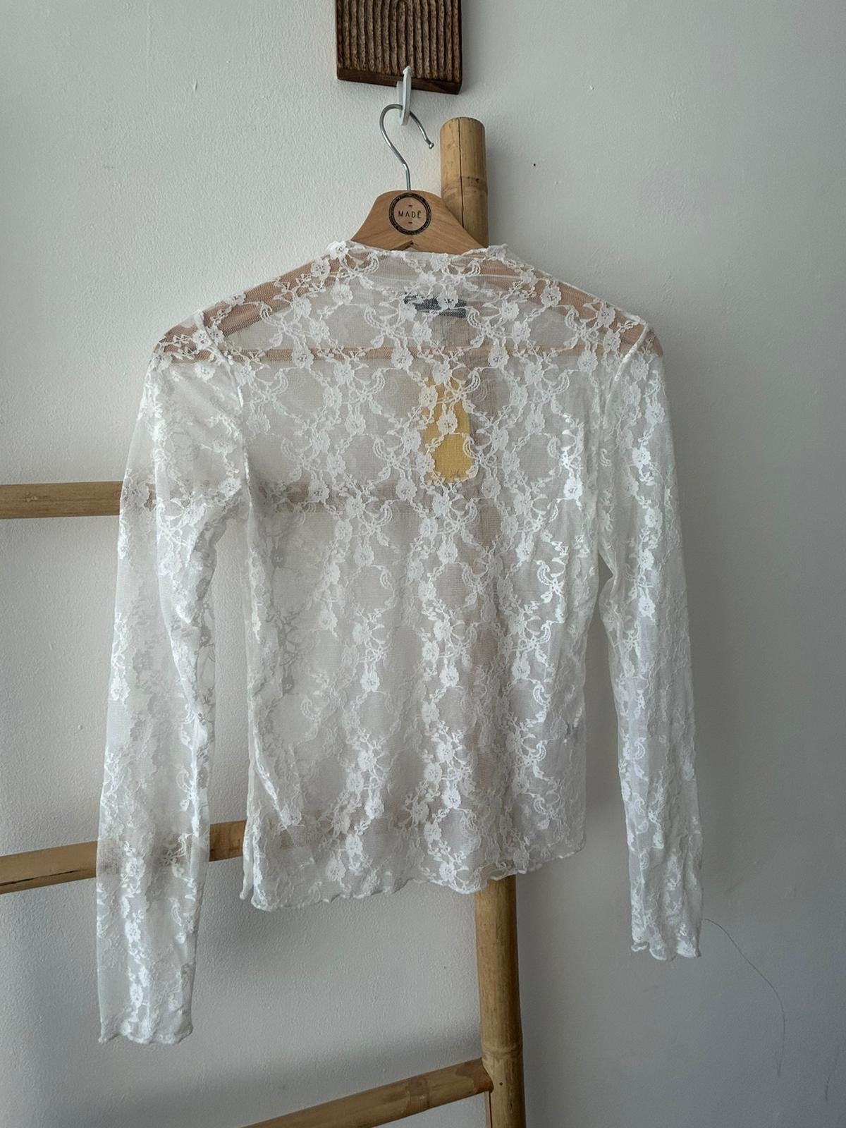 Lace Blouse White