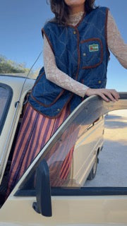 Denim wild vest